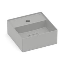 Cuba de Apoio 30x30cm com Mesa T7 Terra Cinza/Stone Roca