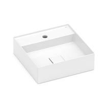 Cuba de Apoio 40cm x 40cm com Mesa T9 Terra Roca Branco Cuba de Apoio 40cm x 40cm com Mesa T9 Terra Roca Branco