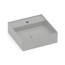 Cuba de Apoio 40cm x 40cm com Mesa T9 Terra Roca Cinza/Stone
