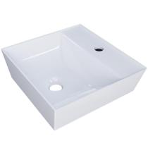 Cuba De Apoio Angular Quadrada Lavabo Volcano C01 Aq33w Branco - Lyam