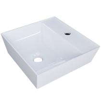 Cuba de Apoio Angular Quadrada Para Banheiro Lavabo Volcano C01 AQ33W Branco - Lyam