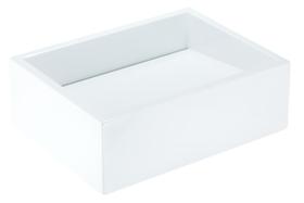Cuba de Apoio Banheiro Quartzo Pedra 40x30cm Branco