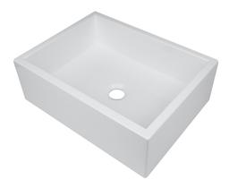 Cuba de Apoio Banheiro Rubi Pedra 40x30cm Branco Standard