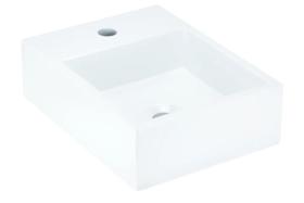 Cuba de Apoio Banheiro Topazio Pedra 35x35cm Branco Standard Cuba de Apoio Banheiro Topazio Pedra 35x35cm Branco Standard