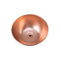 Cuba De Apoio Bojo Pia Cobre Puro Sem Alças Com Válvula 8L