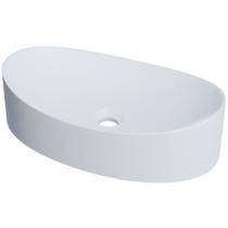 Cuba de Apoio Canoa Para Banheiro Lavabo C01 BC47W Branco Matte Fosca - Lyam