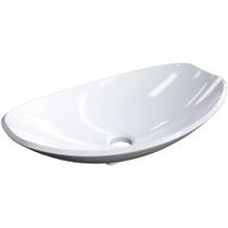 Cuba de Apoio Canoa Para Banheiro Lux L45 Branco - Lyam Decor