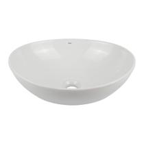 Cuba de Apoio Cerâmica Oval 410x340x145mm Branco Brilho Amalfi VIMER
