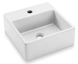 Cuba de Apoio com Mesa Athena cor branco acabamento louça