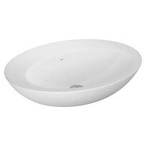 Cuba de Apoio Elíptica com Mesa 45,5X59,5cm Branco - L.1038.17