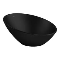 Cuba de Apoio Lavatório Meia Lua 39X39cm Ébano Fosco - L.1036.94 Cuba de Apoio Lavatório Meia Lua 39X39cm Ébano Fosco - L.1036.94