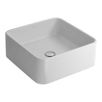 Cuba de Apoio Lavatório Quadrada 40X40cm Branco Fosco - L.260.16 Cuba de Apoio Lavatório Quadrada 40X40cm Branco Fosco - L.260.16