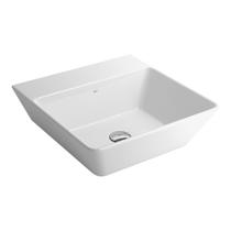 Cuba de Apoio Lavatório Quadrada com Mesa 42X42cm Branco - L.270.17 Cuba de Apoio Lavatório Quadrada com Mesa 42X42cm Branco - L.270.17