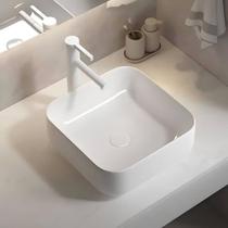 Cuba de Apoio Luxo Capri 390x140mm Cerâmica Branco Mondialle Cuba de Apoio Luxo Capri 390x140mm Cerâmica Branco Mondialle