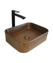 Cuba De Apoio Marrom Fosca Cerâmica Reno Rc 482