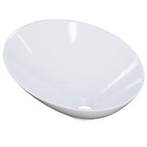 Cuba de Apoio Meia Lua Para Banheiro Lavabo C01 BM38W Branco - Lyam