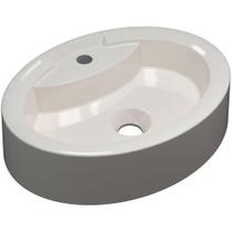 Cuba de Apoio Oval C01 Para Banheiro Onix O43 Bege - Lyam Decor