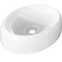 Cuba de Apoio Oval Para Banheiro Lavabo C01 Capri O39 Branco - Lyam Decor Cuba de Apoio Oval Para Banheiro Lavabo C01 Capri O39 Branco - Lyam Decor