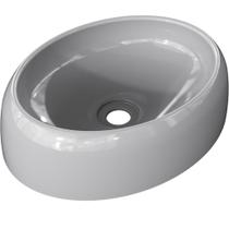 Cuba de Apoio Oval Para Banheiro Lavabo C01 Capri O39 Cinza - Lyam Decor Cuba de Apoio Oval Para Banheiro Lavabo C01 Capri O39 Cinza - Lyam Decor
