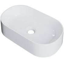 Cuba de Apoio Oval Para Banheiro Lavabo Laila C01 O42W Branco - Lyam Cuba de Apoio Oval Para Banheiro Lavabo Laila C01 O42W Branco - Lyam