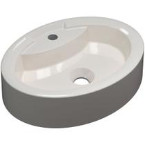 Cuba de Apoio Oval Para Banheiro Onix O43 Bege - Lyam Decor