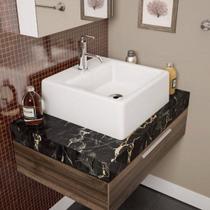 Cuba de Apoio para Banheiro 42,7cmx 42,7cmx15,2cm Ouro Fino