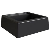 Cuba De Apoio Para Banheiro Em Marmore Sintetico 94101 Preto Pp Preto