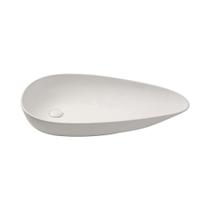 Cuba De Apoio Para Banheiro Gota Slim Louça Cerâmica 76,5 cm Pingoo.casa - Branco Fosco