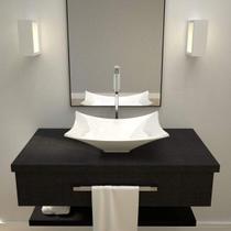 Cuba de Apoio para Banheiro L38 Lux Retangular Folha Compace Cuba de Apoio para Banheiro L38 Lux Retangular Folha Compace