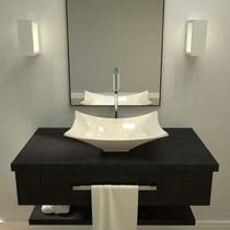 Cuba de Apoio para Banheiro L38 Lux Retangular Folha Compace Cuba de Apoio para Banheiro L38 Lux Retangular Folha Compace