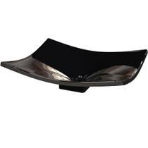 Cuba De Apoio Para Banheiro Lavabo C01 Folha F44 Preto Cuba De Apoio Para Banheiro Lavabo C01 Folha F44 Preto