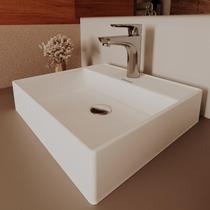 Cuba de Apoio para Banheiro/lavabo Cerâmica Quadrada 34 Cm Manplex