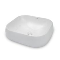 Cuba de Apoio para Banheiro/Lavabo Cerâmica Quadrada 46 cm Manplex Branco Cuba de Apoio para Banheiro/Lavabo Cerâmica Quadrada 46 cm Manplex Branco