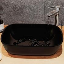 Cuba de Apoio para Banheiro/lavabo Cerâmica Quadrada 46 Cm Manplex Cuba de Apoio para Banheiro/lavabo Cerâmica Quadrada 46 Cm Manplex