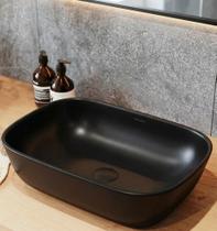 Cuba de Apoio para Banheiro/lavabo Cerâmica Quadrada 46 Cm Manplex