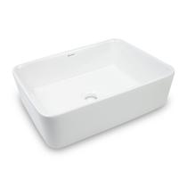 Cuba de Apoio para Banheiro/Lavabo Cerâmica Quadrada 48 cm Manplex Branco/Brilho Cuba de Apoio para Banheiro/Lavabo Cerâmica Quadrada 48 cm Manplex Branco/Brilho