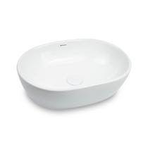 Cuba de Apoio para Banheiro/Lavabo Cerâmica Redonda 47,50 cm Manplex Branco/Brilho Cuba de Apoio para Banheiro/Lavabo Cerâmica Redonda 47,50 cm Manplex Branco/Brilho