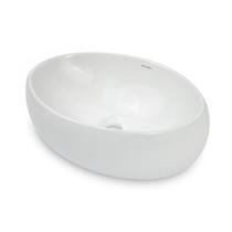 Cuba de Apoio para Banheiro/Lavabo Cerâmica Redonda 47,50 cm Manplex Branco/Brilho Cuba de Apoio para Banheiro/Lavabo Cerâmica Redonda 47,50 cm Manplex Branco/Brilho