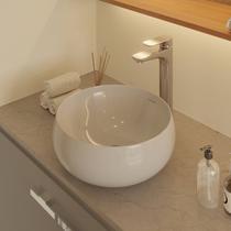 Cuba de Apoio para Banheiro/lavabo Cerâmica Redondo 31 Cm Manplex