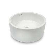 Cuba de Apoio para Banheiro/Lavabo Cerâmica Redondo 36 cm Manplex Branco/Brilho Cuba de Apoio para Banheiro/Lavabo Cerâmica Redondo 36 cm Manplex Branco/Brilho