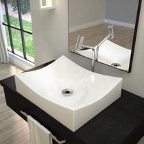 Cuba de Apoio para Banheiro Ml44w Retangular Folha Compace Cuba de Apoio para Banheiro Ml44w Retangular Folha Compace