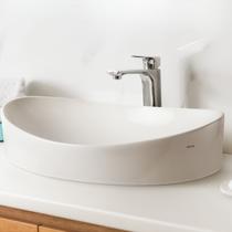 Cuba de Apoio para Banheiro Oval 48x33 em Cerâmica Icasa Cuba de Apoio para Banheiro Oval 48x33 em Cerâmica Icasa