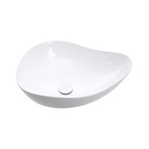 Cuba de Apoio para Banheiro Oval Louça Cerâmica Ambar Pingoo.casa - Branco