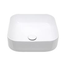 Cuba de Apoio para Banheiro Quadrada Louça Cerâmica Lazulita Pingoo.casa - Branco