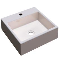 Cuba De Apoio Para Banheiro Quadrada Q355 35x35cm C01 Bege - Lyam Decor Cuba De Apoio Para Banheiro Quadrada Q355 35x35cm C01 Bege - Lyam Decor