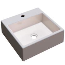 Cuba De Apoio Para Banheiro Quadrada Q355 35x35cm C01 Bege - Lyam Decor Cuba De Apoio Para Banheiro Quadrada Q355 35x35cm C01 Bege - Lyam Decor