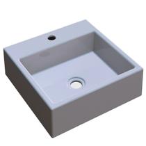 Cuba De Apoio Para Banheiro Quadrada Q355 35x35cm C01 Cinza - Lyam Decor Cuba De Apoio Para Banheiro Quadrada Q355 35x35cm C01 Cinza - Lyam Decor