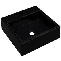 Cuba De Apoio Para Banheiro Quadrada Q355 35x35cm C01 Preto - Lyam Decor Cuba De Apoio Para Banheiro Quadrada Q355 35x35cm C01 Preto - Lyam Decor