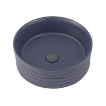 Cuba De Apoio Para Banheiro Redonda Slim Louça Cerâmica 38 cm Labradorita Pingoo.casa - Cinza Fosco Cuba De Apoio Para Banheiro Redonda Slim Louça Cerâmica 38 cm Labradorita Pingoo.casa - Cinza Fosco