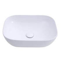 Cuba de Apoio para Banheiro Retangular Louça Cerâmica Adamita Pingoo.casa - Branco Cuba de Apoio para Banheiro Retangular Louça Cerâmica Adamita Pingoo.casa - Branco